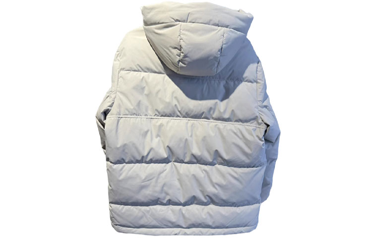 Lookbook 新百伦灰色防风户外舒适字母图案羽绒服 AMJ34301-SEN