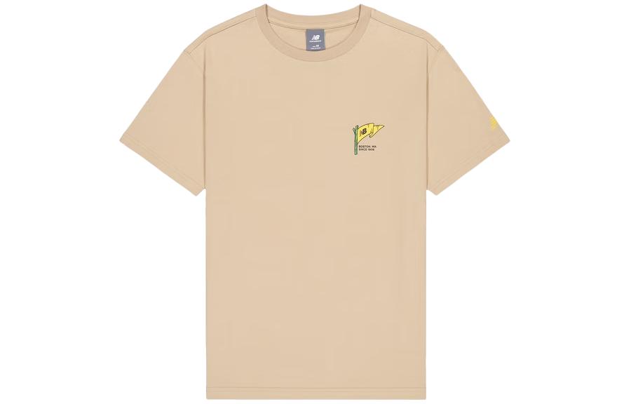 New Balance  Khaki Cartoon Letter Logo Graphic Tee AMT41361-INC