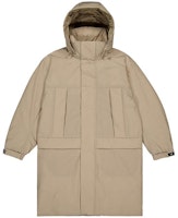 New Balance Khaki Hooded Long Sleeve Down Jacket Coat NPD43191-LBE New Balance Khaki Hooded Long Sleeve Down Jacket Coat NPD43191-LBE