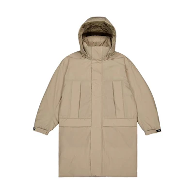 New Balance Khaki Hooded Long Sleeve Down Jacket Coat NPD43191-LBE