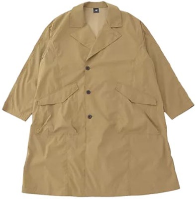 New Balance Khaki Long Sleeve Trench Coat with Polo Collar. AMJ45002-DLC Order New Balance Khaki Long Sleeve Trench Coat with Polo Collar. AMJ45002-DLC