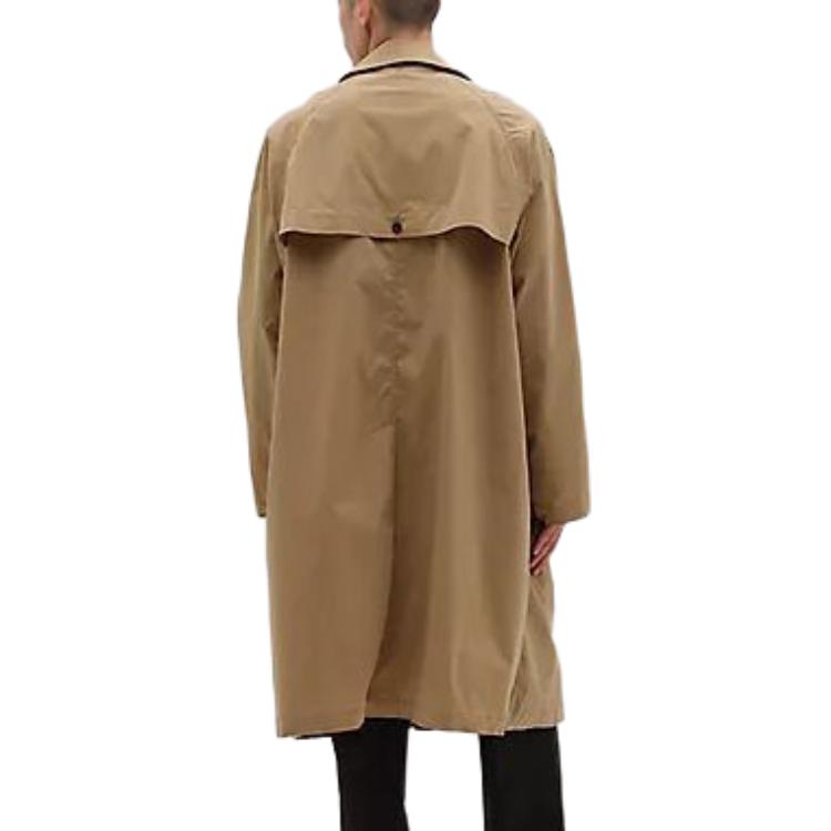 Details for New Balance  Khaki Long Sleeve Trench Coat with Polo Collar. AMJ45002-DLC