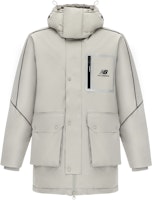 New Balance Logo Printed Puffer Jacket - Grey. AMJ14320-ARF New Balance Logo Printed Puffer Jacket - Grey. AMJ14320-ARF