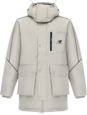 New Balance Logo Printed Puffer Jacket - Grey. AMJ14320-ARF Buy New Balance Logo Printed Puffer Jacket - Grey. AMJ14320-ARF