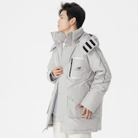Sizing New Balance 灰色Logo印花羽絨外套 AMJ14320-ARF