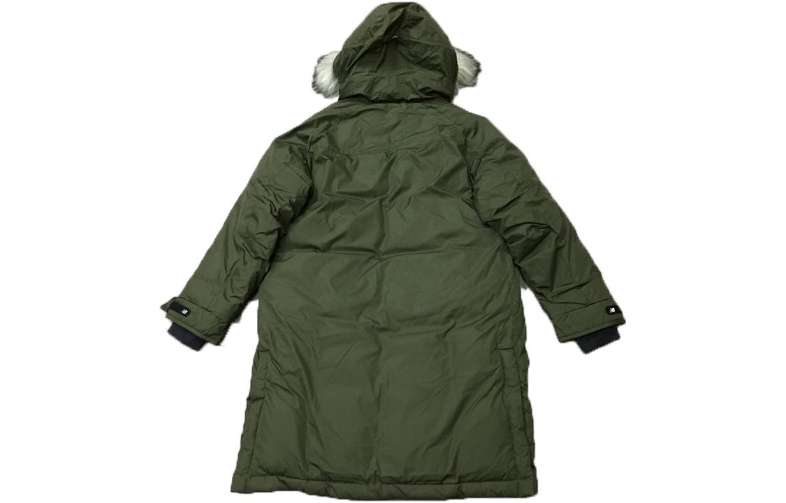 New Balance  Mid-Length Padded Jacket with Fur Collar Army Green. NQ847011-KH 圖 3