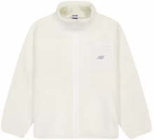 New Balance Minimalist White Fleece Jacket AMJ43362-CIC New Balance Minimalist White Fleece Jacket AMJ43362-CIC