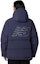 Purchase New Balance Navy Long Hooded Puffer Jacket with Back Logo Print. AMJ33339-ECL