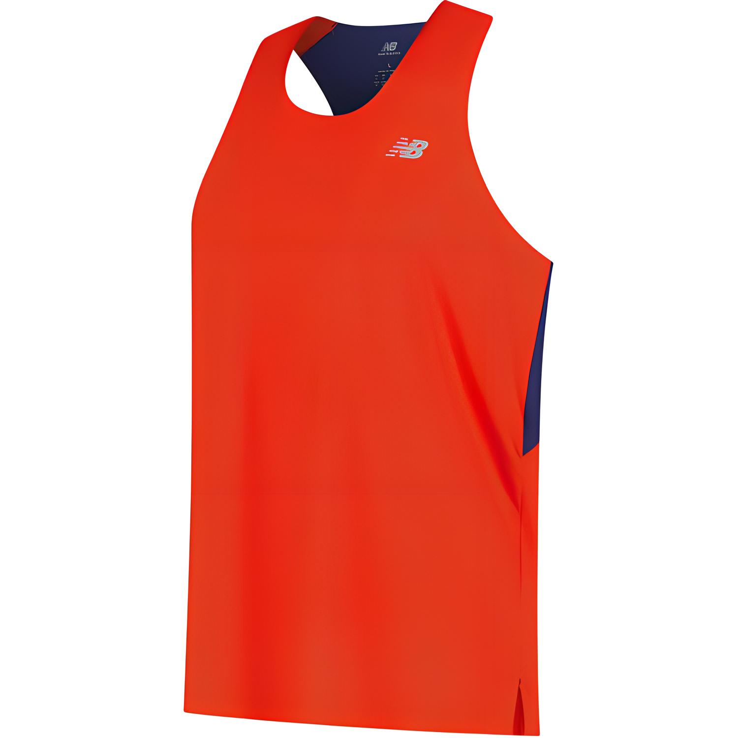 New Balance  Red Sleeveless Quick-Dry Tank Top Stylish and Versatile MT43512-NEF