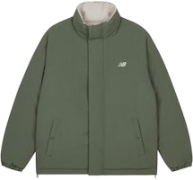 New Balance Reversible Mid-Length Down Jacket Green. AMJ34333-DON New Balance Reversible Mid-Length Down Jacket Green. AMJ34333-DON