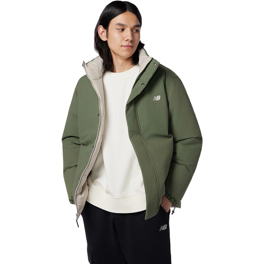 Details for New Balance 綠色可雙面穿中長款羽絨外套. AMJ34333-DON