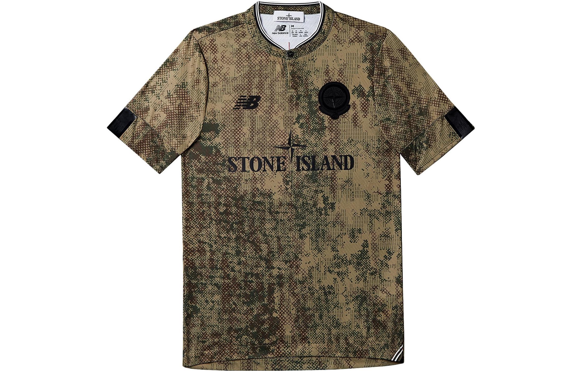 Lookbook New Balance 足球套裝：字母印花T恤、短褲和襪子 - 棕色 MY230983-HME