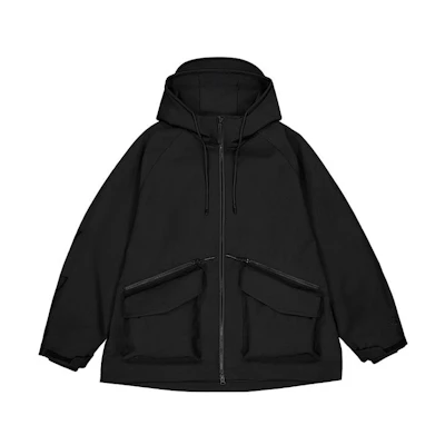 New Balance Solid Color Black Zip-Up Hoodie Jacket. NAE16013-BK