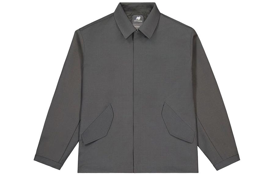 Order New Balance  Solid Color Coach Jacket Long Sleeve Dark Gray. NAE16023-DKG