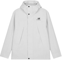 New Balance White Logo Print Zip-Up Hoodie Jacket. AMJ23357-GYM New Balance White Logo Print Zip-Up Hoodie Jacket. AMJ23357-GYM