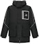 Buy New Balance Winter Puffer Jacket Black Hooded Logo Insulated Coat. AMJ14320-BK