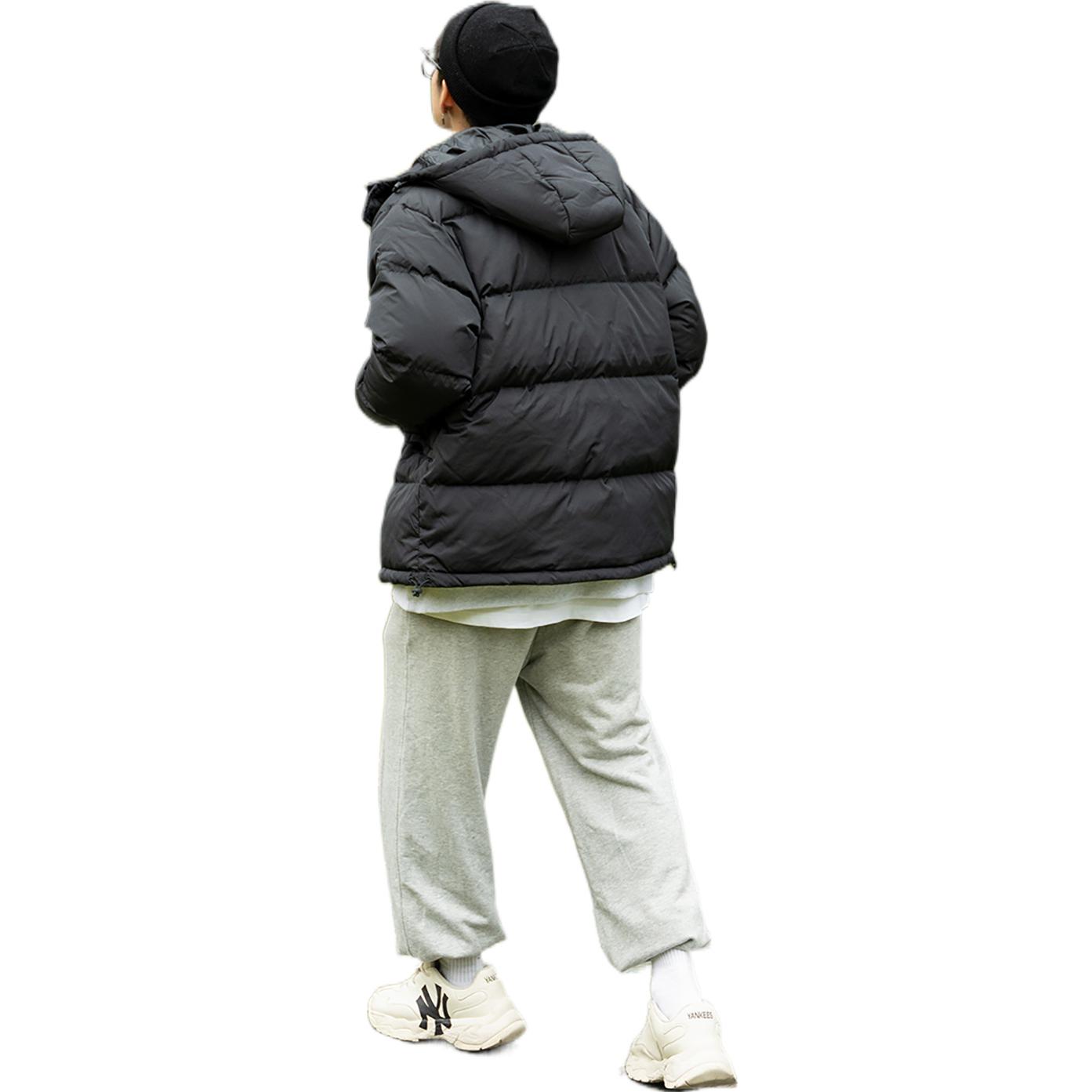 Sizing 뉴발란스 윈터 방풍 두꺼운 다운 자켓 블랙 AMJ23344-BK