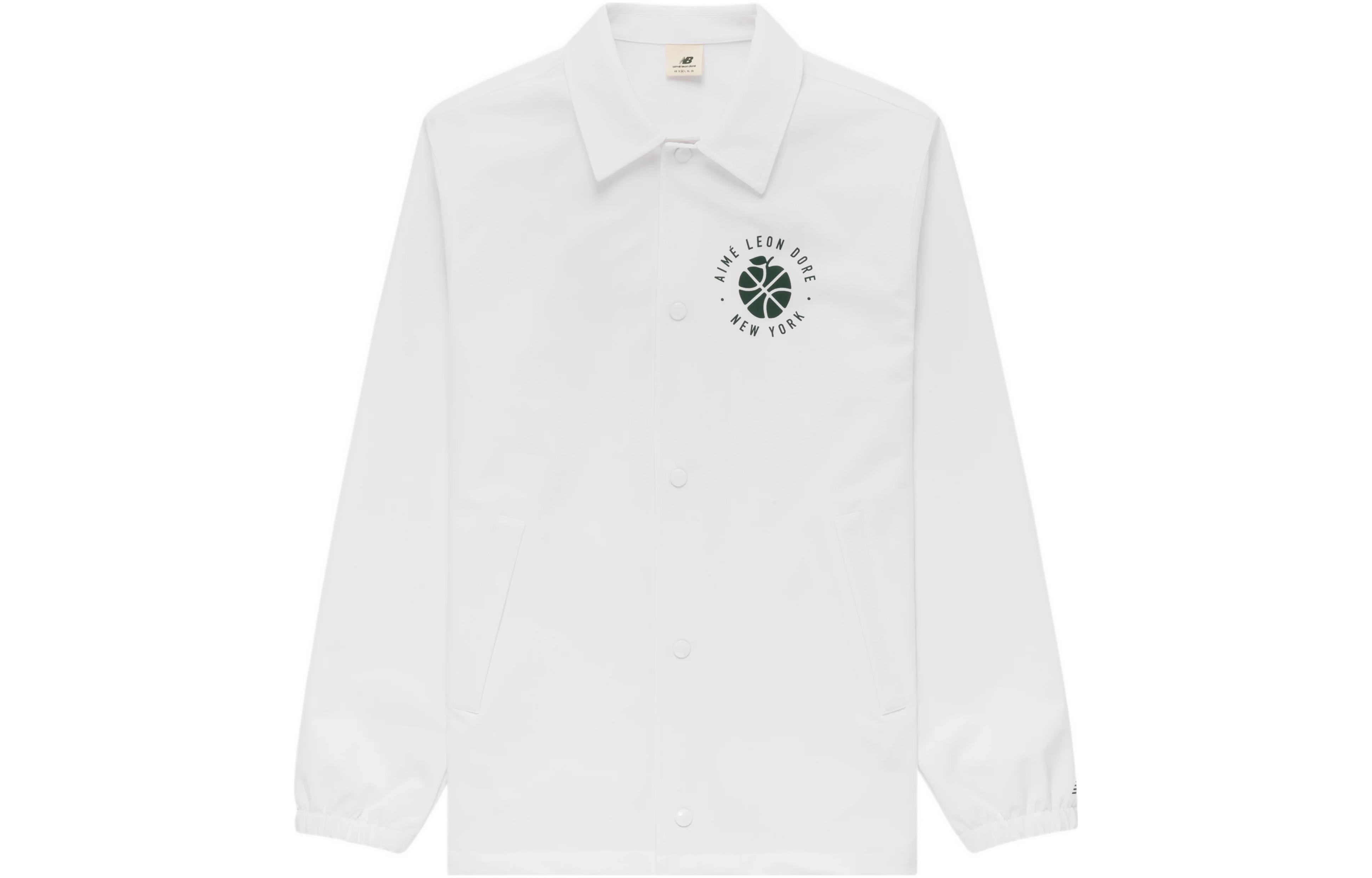 New Balance Aimé Leon Dore FW22 Sunny NYC Logo Long Sleeve Jacket White NB100805-SST