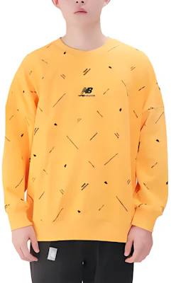 New Balance 全版字母印花圓領長袖運動衫 黃色 AMT13387-HAB Buy New Balance 全版字母印花圓領長袖運動衫 黃色 AMT13387-HAB