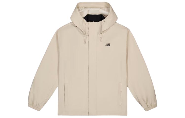 New Balance Alphabet Print Hooded Woven Jacket - Light Khaki NAE12041-LBE