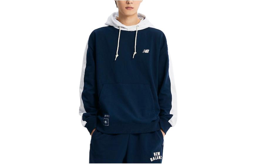 New Balance Alphabet Print Pullover Hoodie Blue NBN0E11213-50