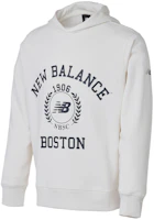 New Balance Alphabet Print Pullover Hoodie Off-White AMT34313-CIC New Balance Alphabet Print Pullover Hoodie Off-White AMT34313-CIC