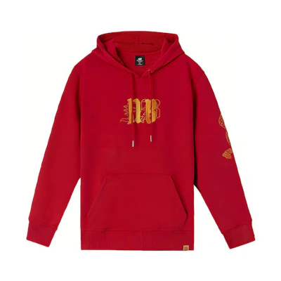 New Balance Alphabet Print Pullover Hoodie Unisex Red AMT01596-REP