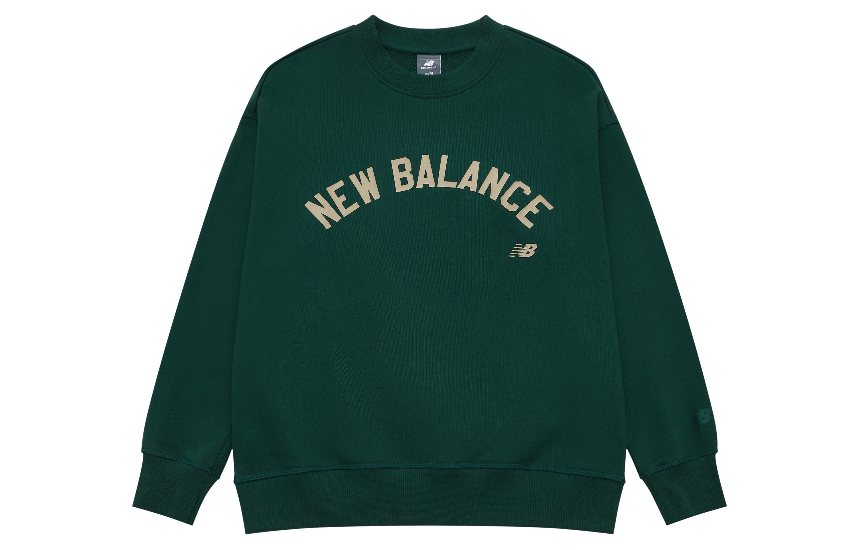 New Balance Athflow Gender-Neutral Retro Crewneck Sweatshirt Green Unisex Casual AMT41310-NWG