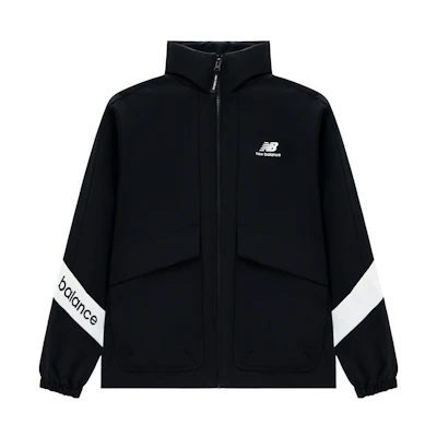 New Balance Athflow Genderless Retro Sports Jacket Black Unisex Retro Style 5AD12103-BK