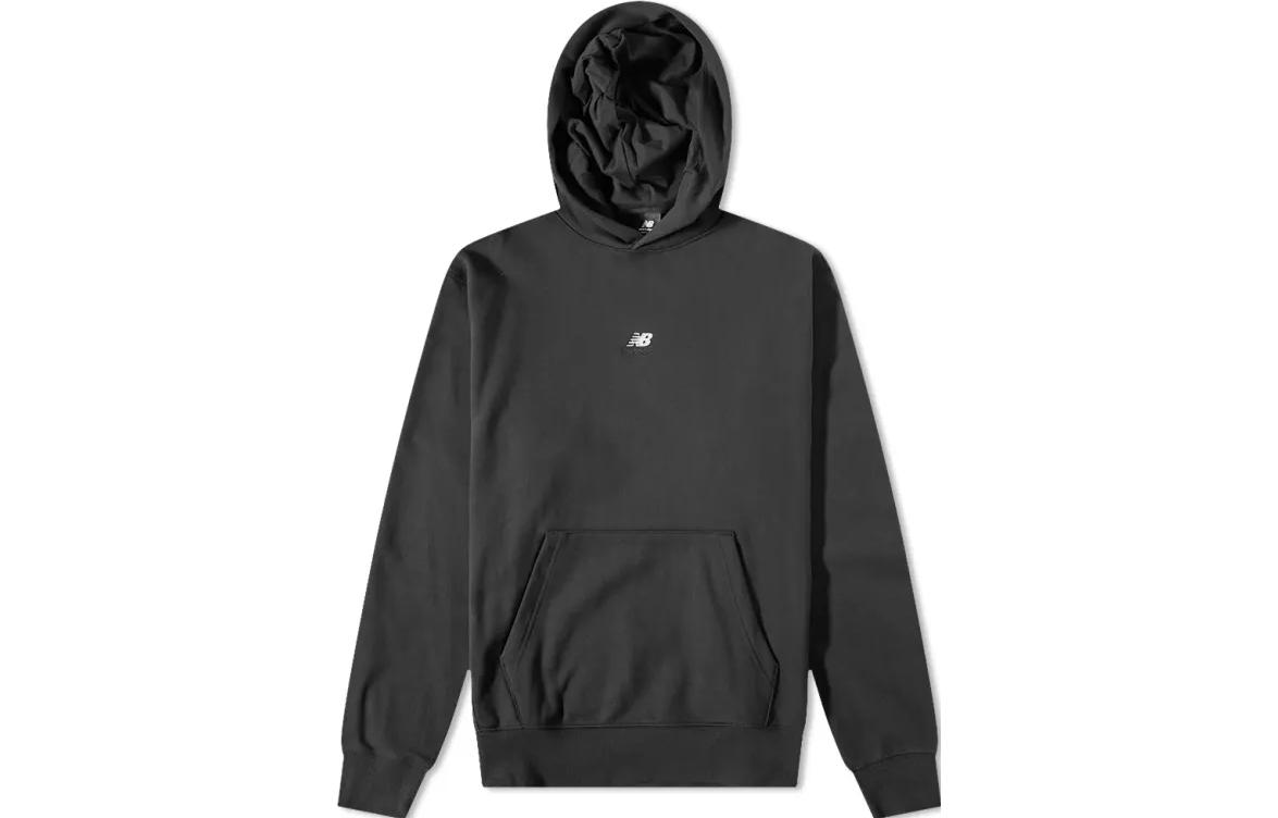 New Balance Athletics 90's Black Hoodie Pullover Sweatshirt MT31502-BK