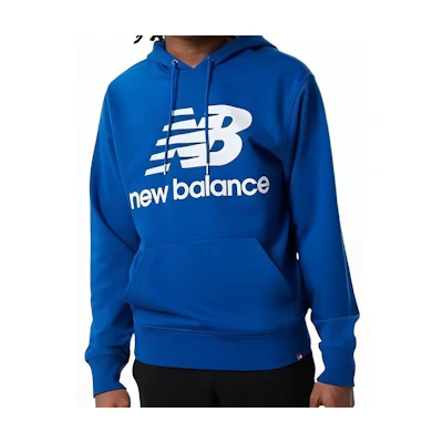 New Balance Athletics Amplified Logo Print Sweatshirt Blue - MT03558-BGV