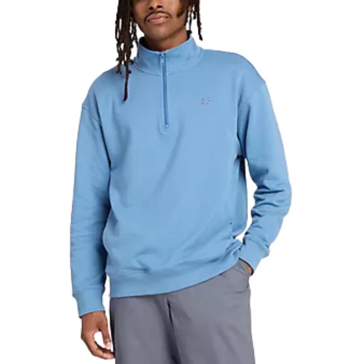 New Balance Athletics Fleece Pullover Sweater Blue - Casual Style MT43501-HEB