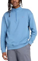 New Balance Athletics Fleece Pullover Sweater Blue - Casual Style MT43501-HEB New Balance Athletics Fleece Pullover Sweater Blue - Casual Style MT43501-HEB