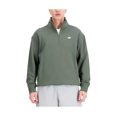 New Balance Athletics Remastered Olive Green Pullover Sweatshirt - MT31501DON