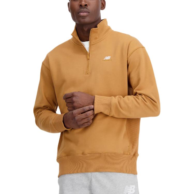 New Balance Athletics Remastered Oversized Pullover Sweatshirt Orange - Men MT31501-TOB