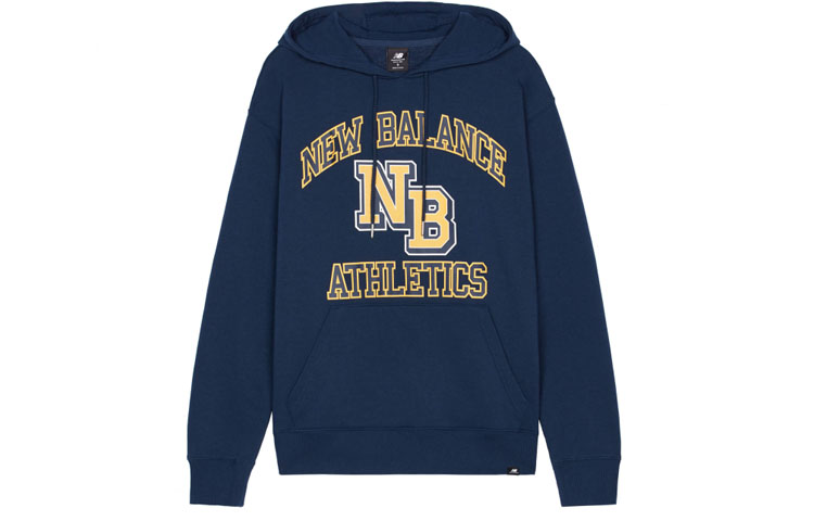 New Balance Athletics Varsity Letter Print Sweatshirt Blue MT03514-NGO
