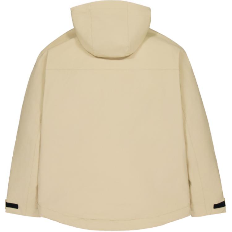 Lookbook 新百伦米色标志连帽拉链休闲外套 AMJ43377-INC