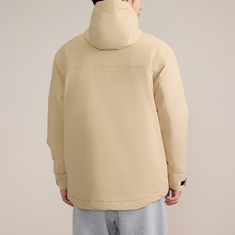 Purchase 新百伦米色标志连帽拉链休闲外套 AMJ43377-INC