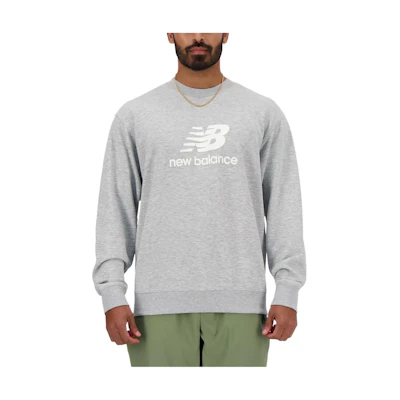 New Balance Big Logo Print Casual Crewneck Sweatshirt Grey () MT41500-AG
