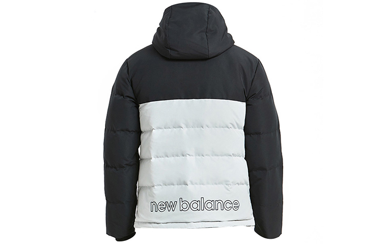 Lookbook New Balance Black & White Colorblock Down Jacket AMJ93551-LAN