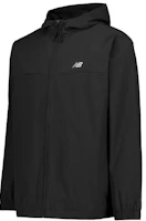 New Balance Black Breathable Zip-Up Running Jacket with Hood MJ41018-BK New Balance Black Breathable Zip-Up Running Jacket with Hood MJ41018-BK