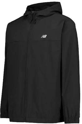 New Balance 黑色透气连帽拉链跑步夹克 MJ41018-BK Buy New Balance 黑色透气连帽拉链跑步夹克 MJ41018-BK