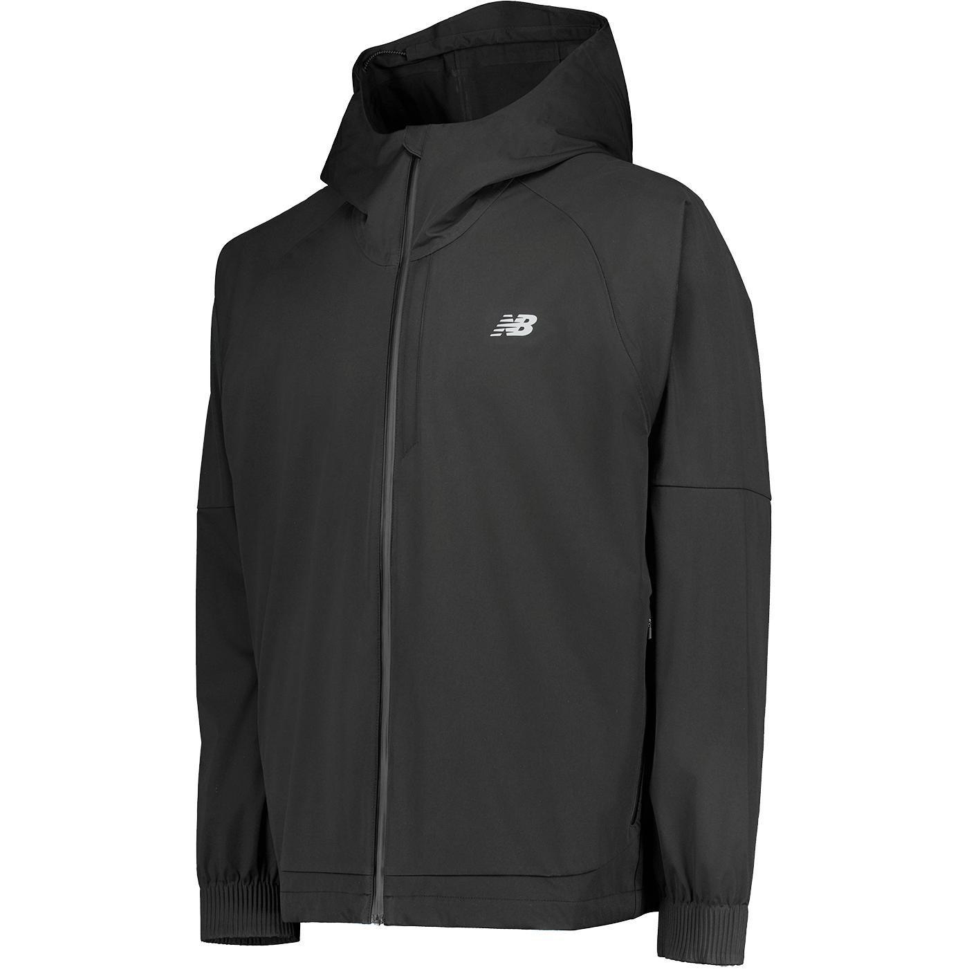 New Balance Black Casual Knit Hoodie Jacket MJ43513-BK