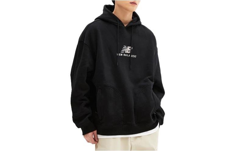 New Balance Black Casual Pullover Long-Sleeve Sweatshirt NBN0E1A083-19