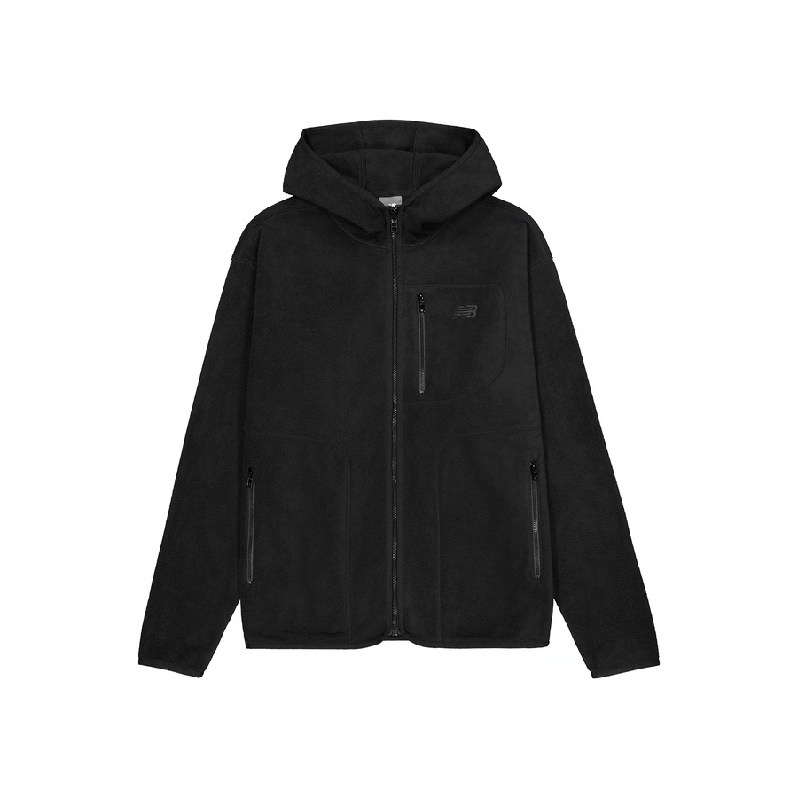 New Balance Black Comfort Knit Hooded Jacket MJ43515-BK