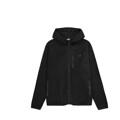 New Balance Black Comfort Knit Hooded Jacket MJ43515-BK