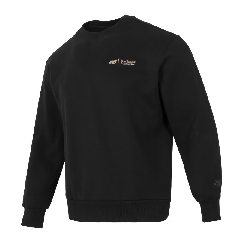 New Balance Black Crew Neck Casual Sweatshirt AMT44325-BK