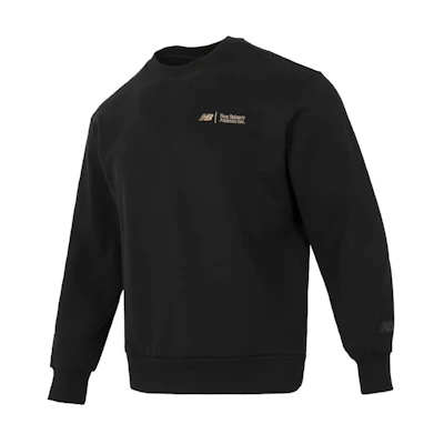 New Balance Black Crew Neck Casual Sweatshirt AMT44325-BK