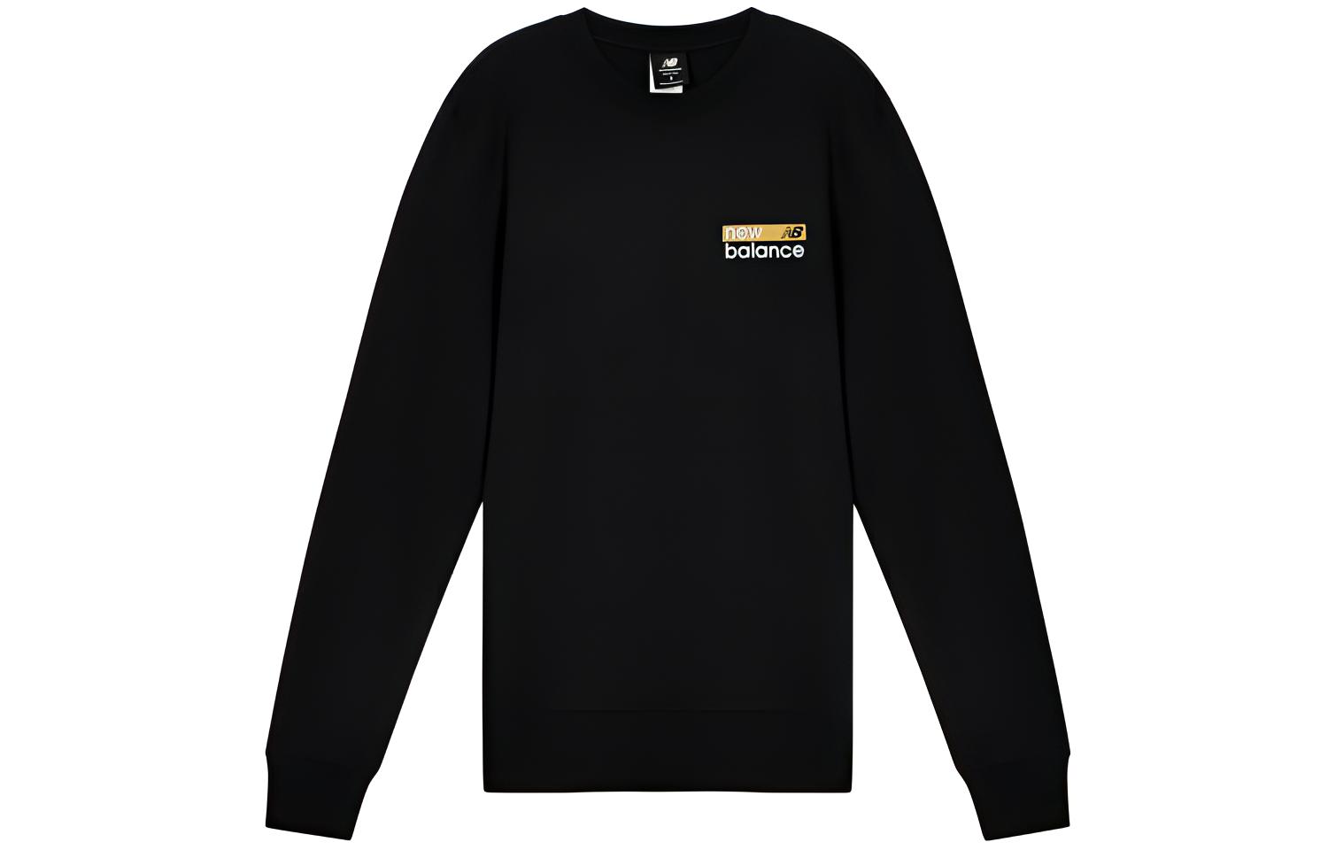 New Balance Black Crewneck Casual Pullover Sweatshirt MT03904-BM