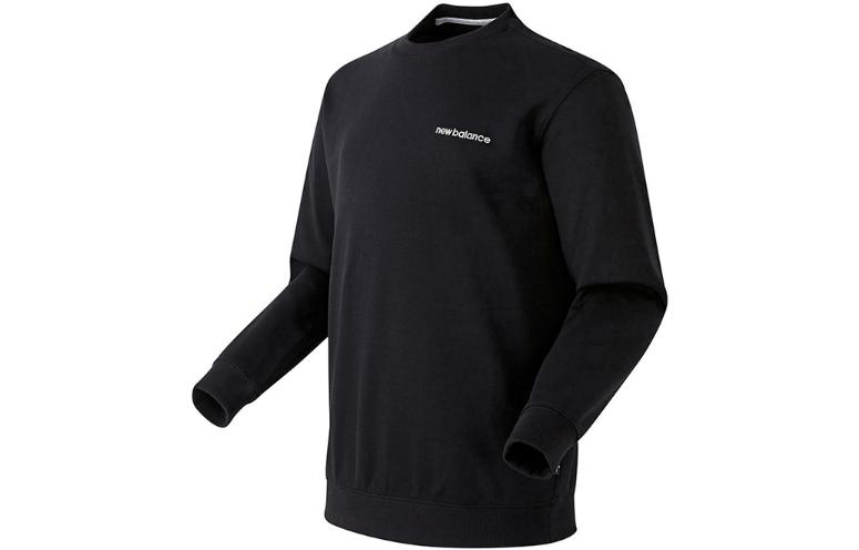 New Balance Black Crewneck Logo Printed Long Sleeve Sweatshirt NBNCB21073-19